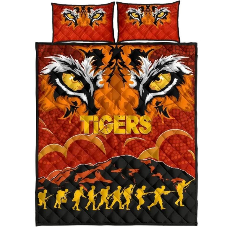 NRL Wests Quilt Bed Set Tigers Anzac Country Style