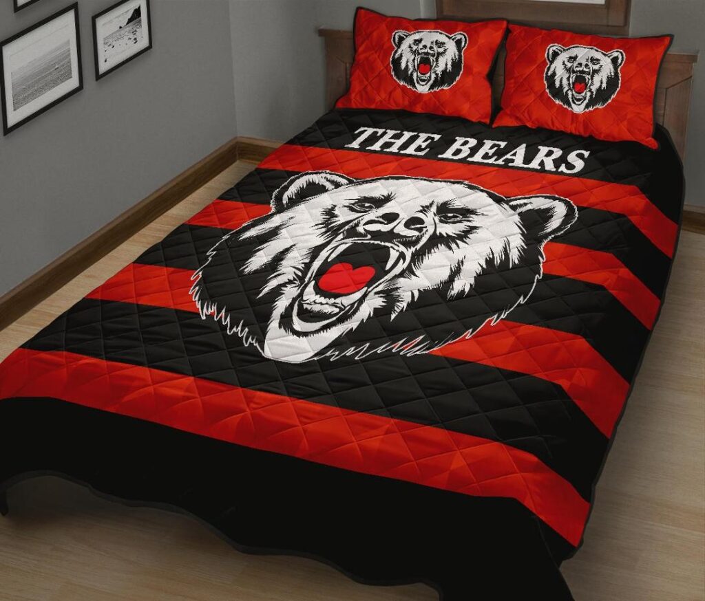NRL North Sydney Quilt Bed Set The Bears Simple Style