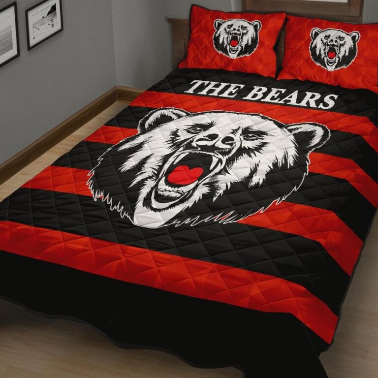 NRL North Sydney Quilt Bed Set The Bears Simple Style