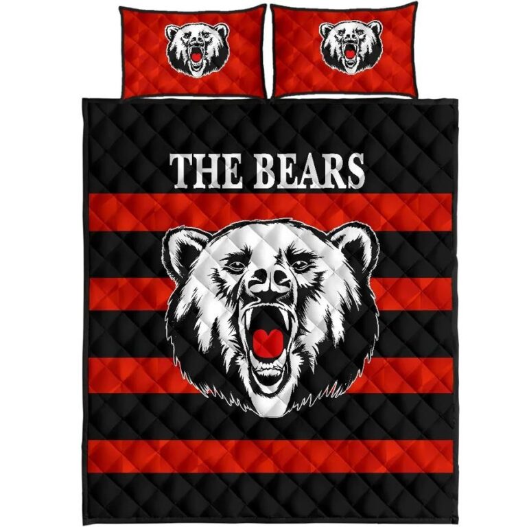 NRL North Sydney Quilt Bed Set The Bears Simple Style