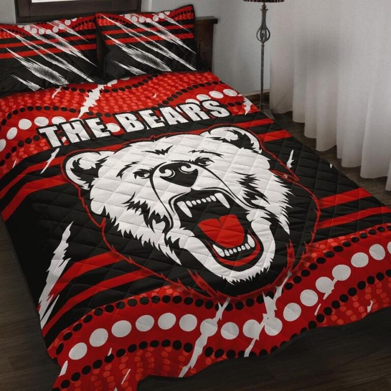 NRL Bears Quilt Bed Set North Sydney Only