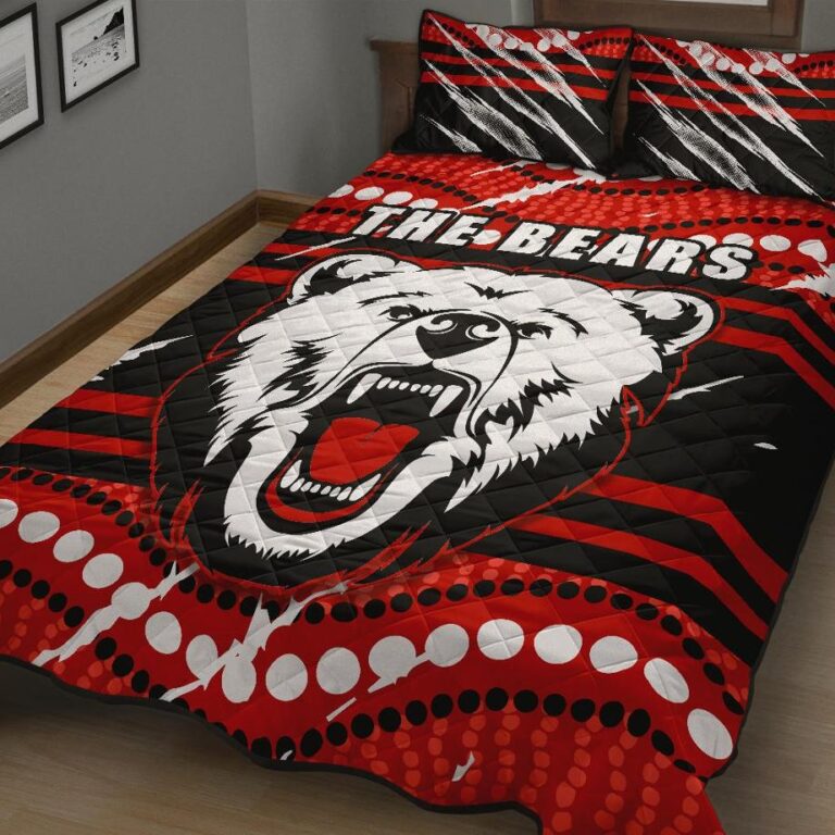 NRL Bears Quilt Bed Set North Sydney Only