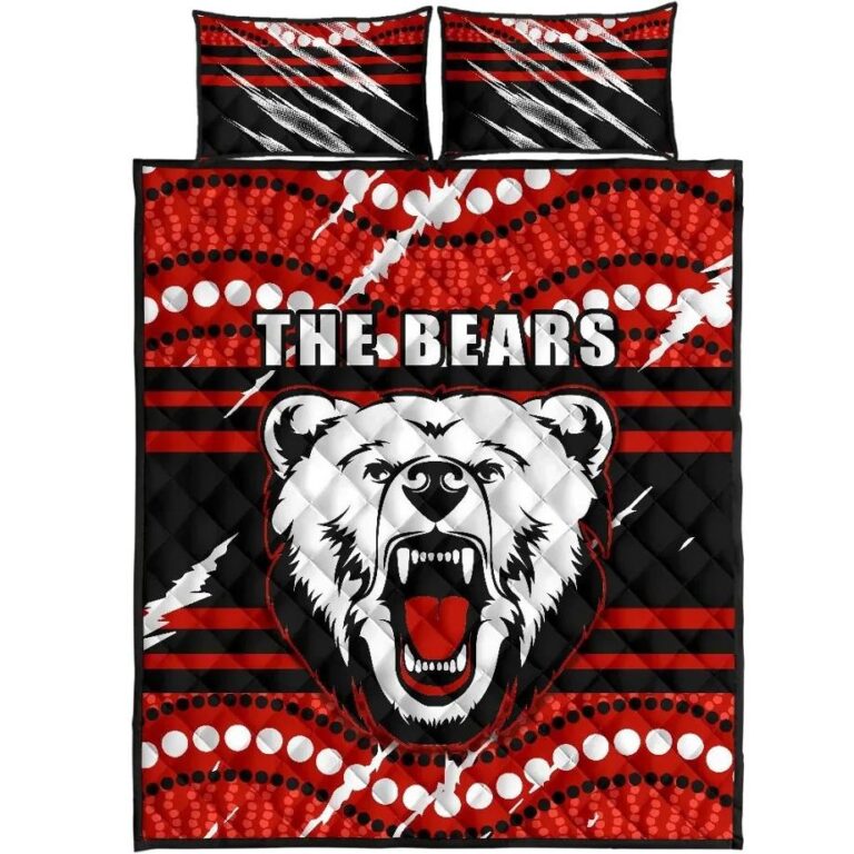 NRL Bears Quilt Bed Set North Sydney Only