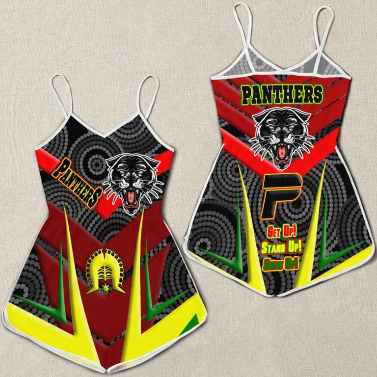 NRL Penrith Panthers Naidoc 2022 Sporty Style Women Rompers A35