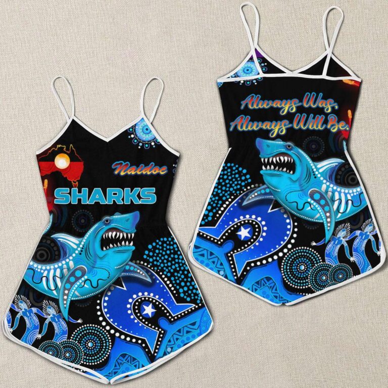 NRL Cronulla-Sutherland Sharks Naidoc - Rugby Team Women Rompers