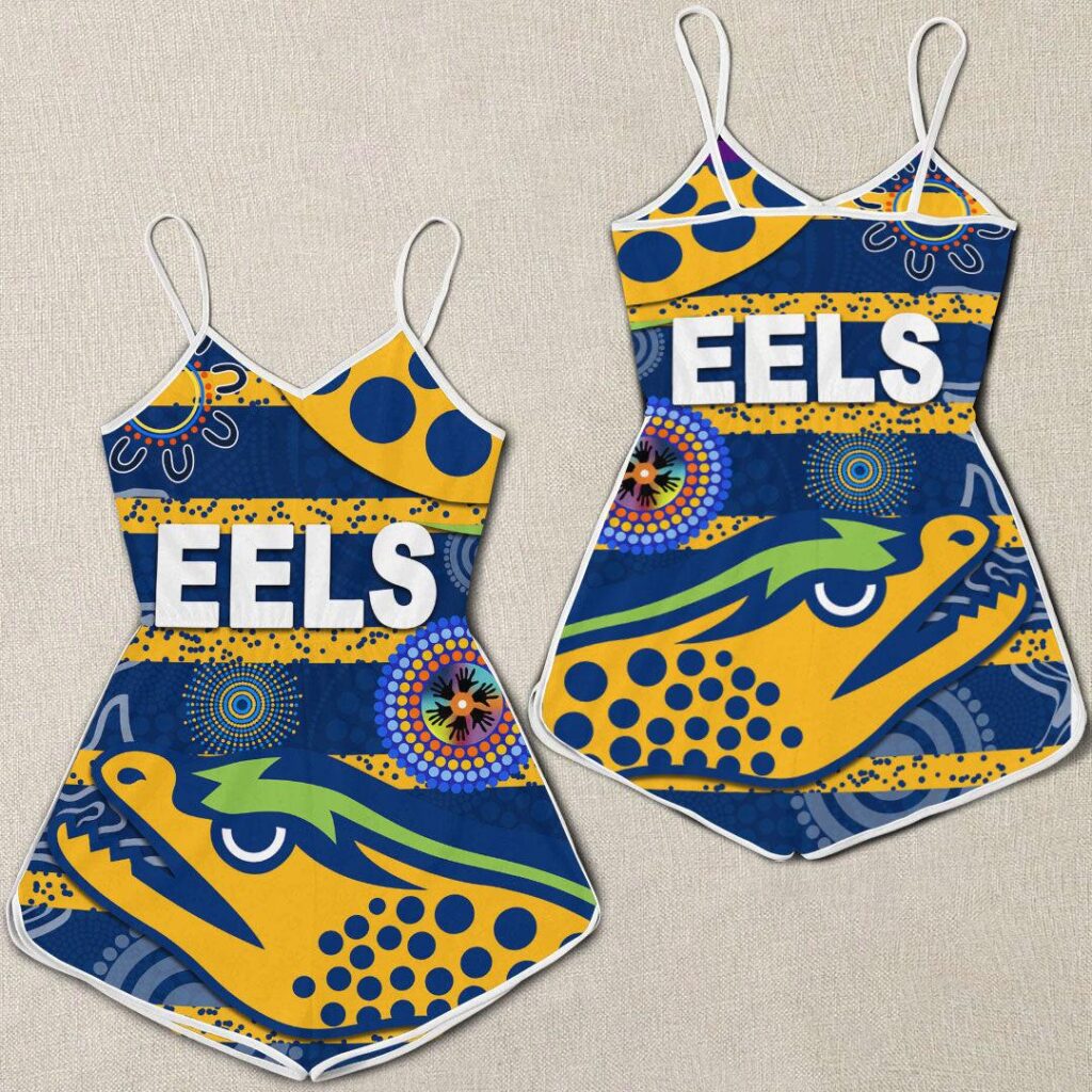 NRL Parramatta Eels Indigenous Unique - Rugby Team Women Rompers