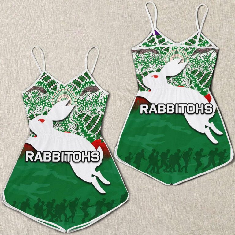 NRL South Sydney Rabbitohs Anzac Day - Rugby Team Women Rompers