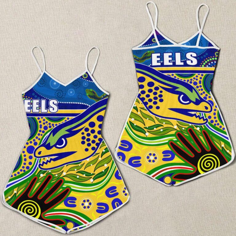NRL Parramatta Eels Indigenous Version 2.0 - Rugby Team Women Rompers