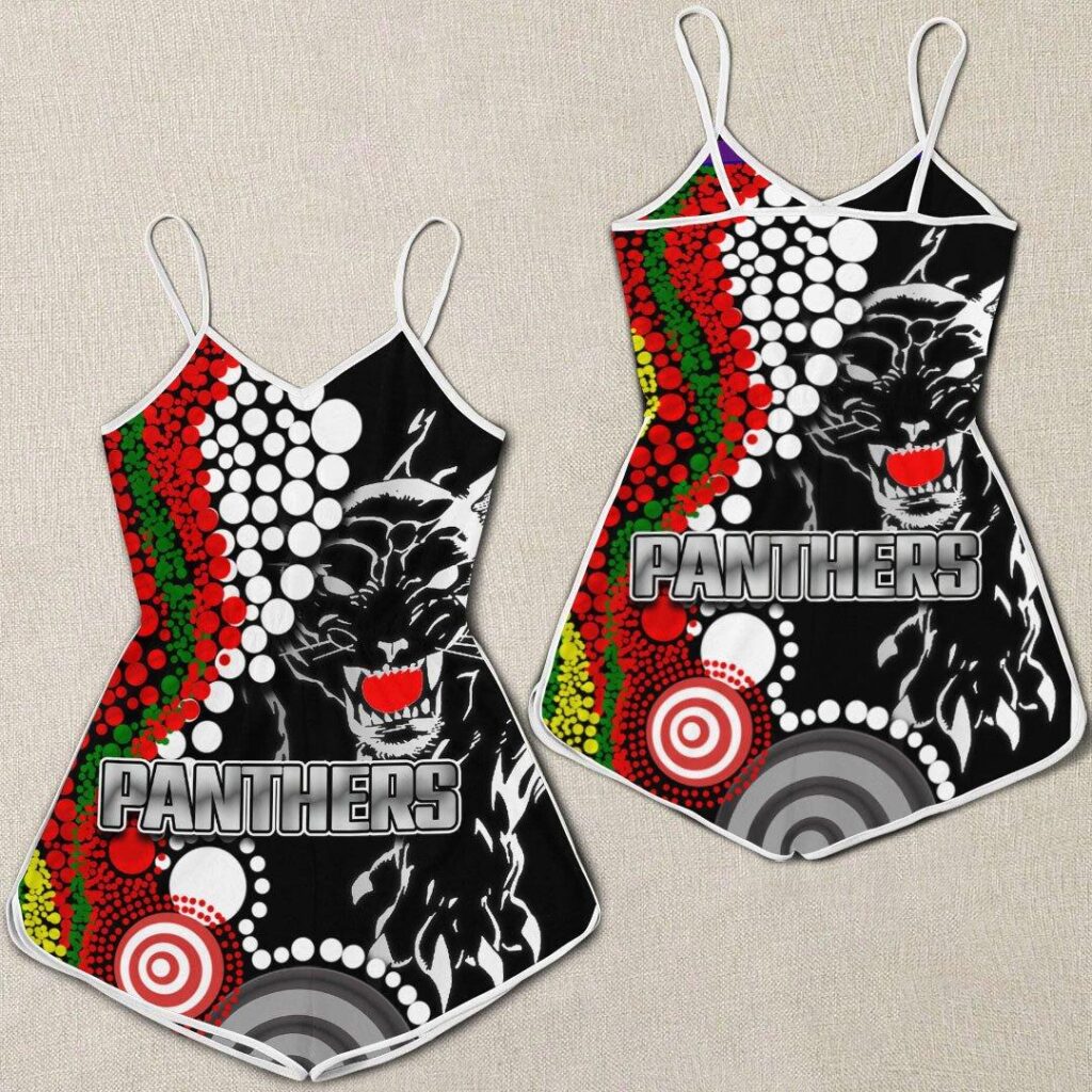 NRL Penrith Panthers Indigenous Style - Rugby Team Women Rompers