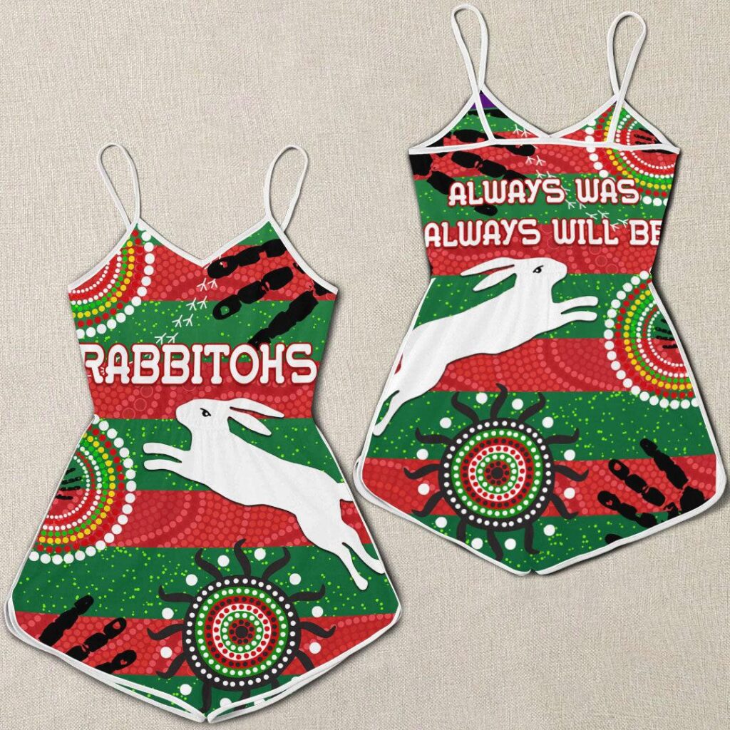 NRL South Sydney Rabbitohs Indigenous Special - Rugby Team Women Rompers
