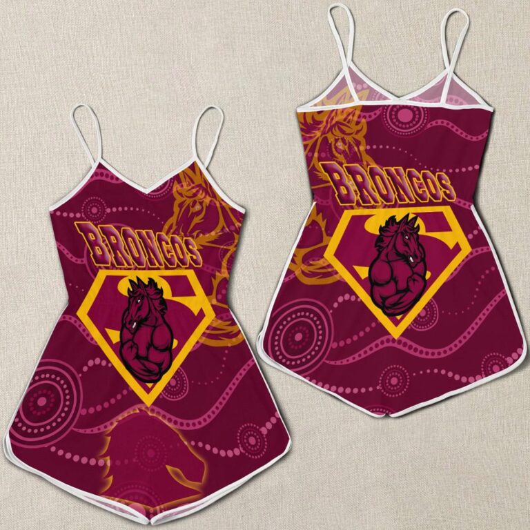 NRL Brisbane Broncos Superman Women Rompers A35