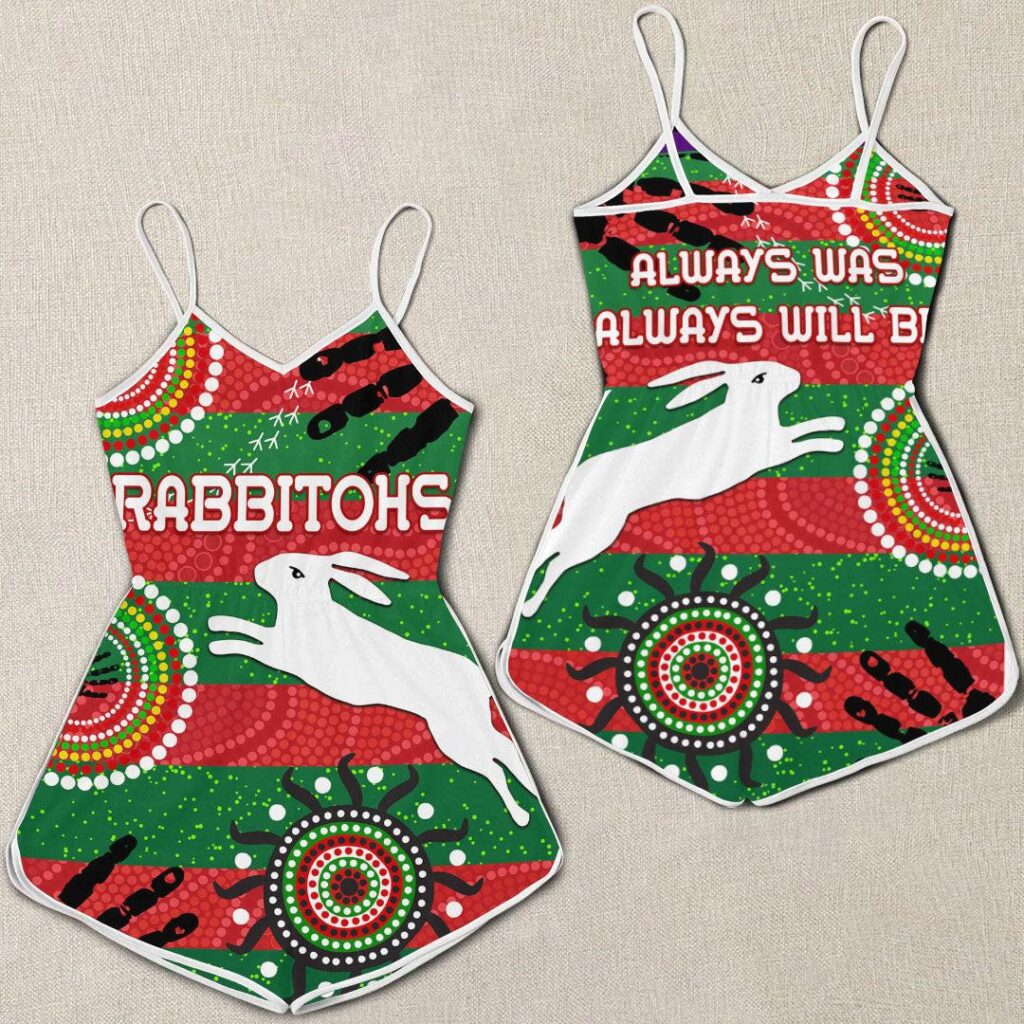 NRL South Sydney Rabbitohs Indigenous Naidoc - Rugby Team Women Rompers