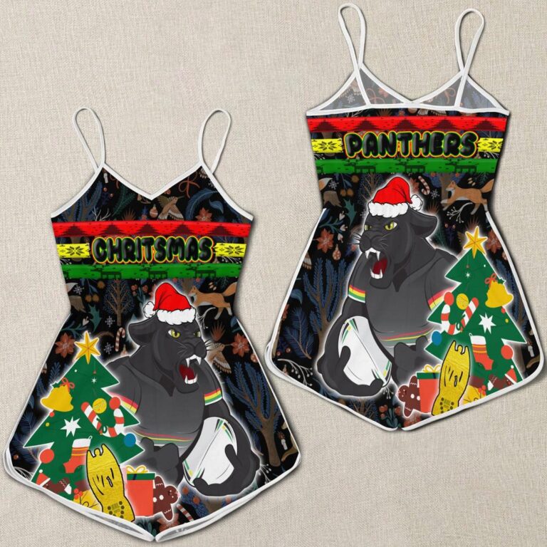NRL Penrith Panthers Christmas Women Rompers A35