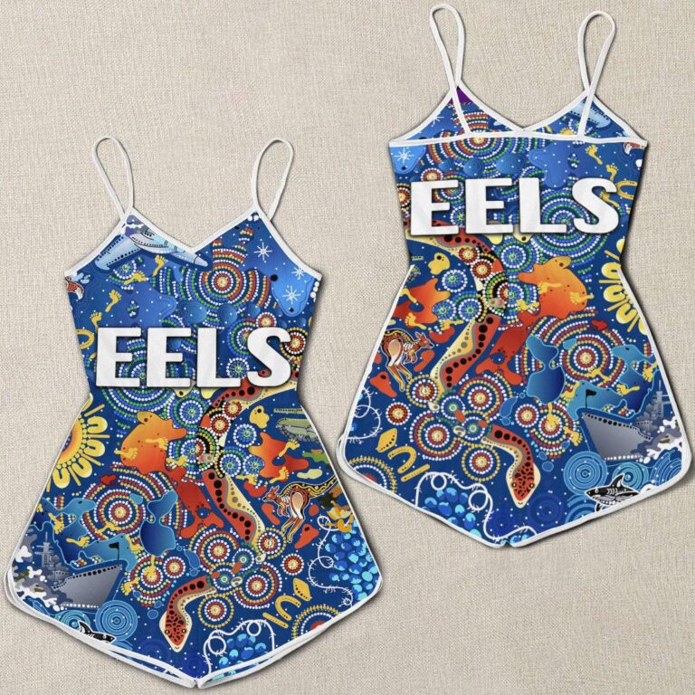 NRL Parramatta Eels Indigenous Naidoc New - Rugby Team Women Rompers