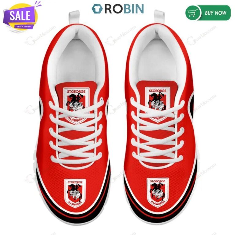 NRL St George Illawarra Dragons . Running Shoes V2