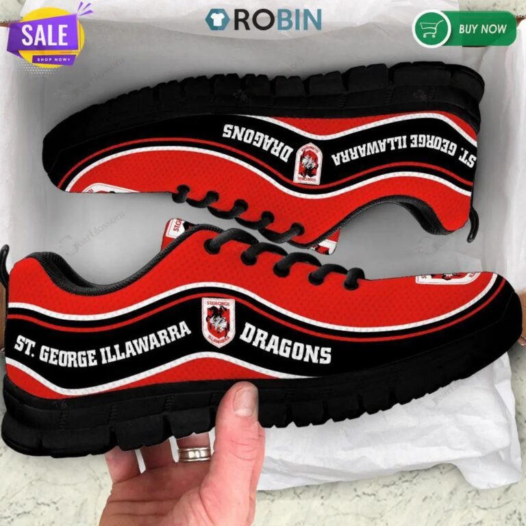 NRL St George Illawarra Dragons . Running Shoes V2