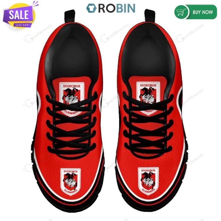 NRL St George Illawarra Dragons . Running Shoes V2