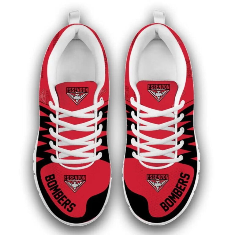AFL Essendon Bombers Red Running Shoes