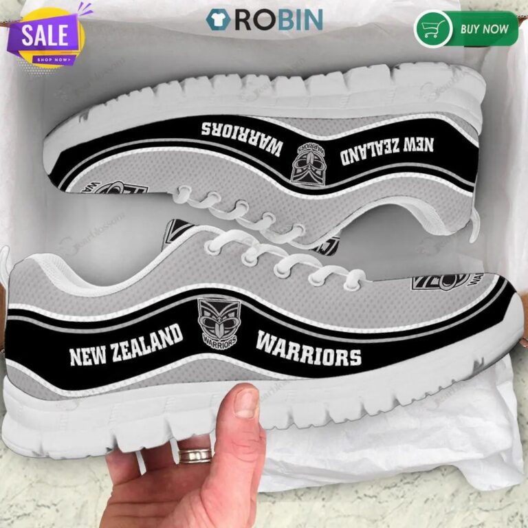NRL New Zealand Warriors Grey Running Shoes
