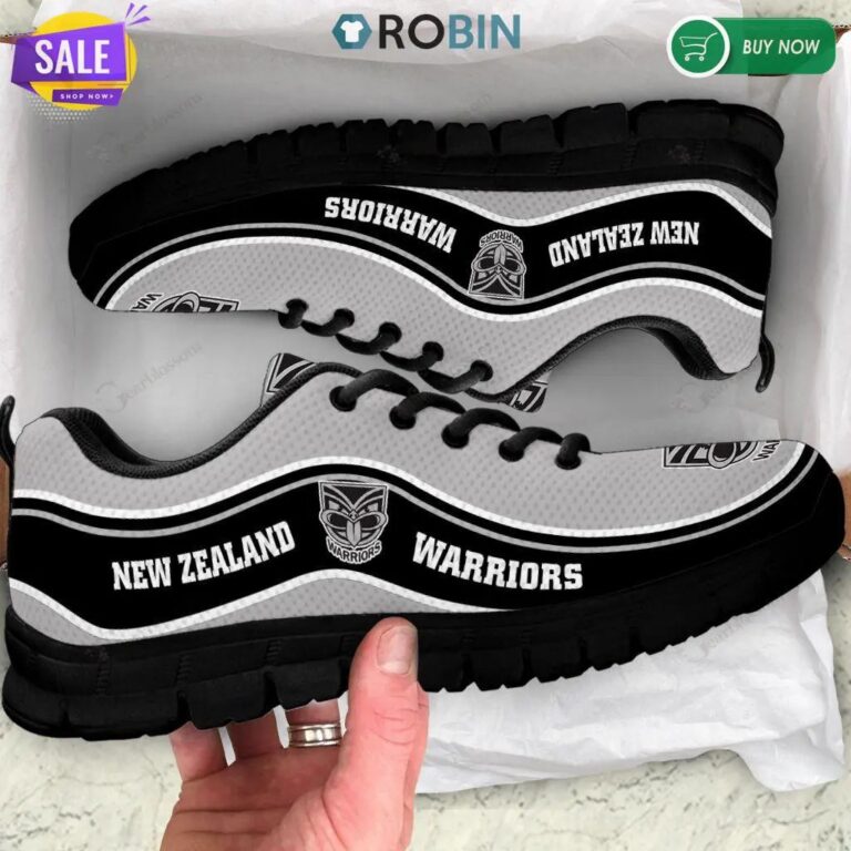 NRL New Zealand Warriors Grey Running Shoes