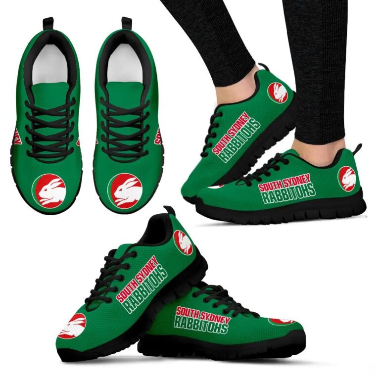 NRL South Sydney Rabbitohs Running Shoes Green