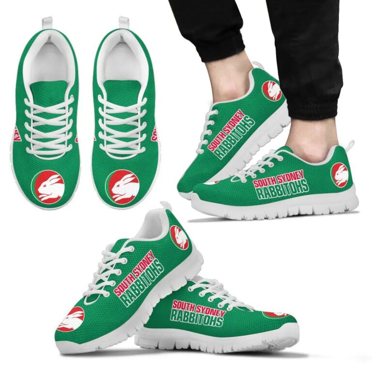 NRL South Sydney Rabbitohs Running Shoes Green