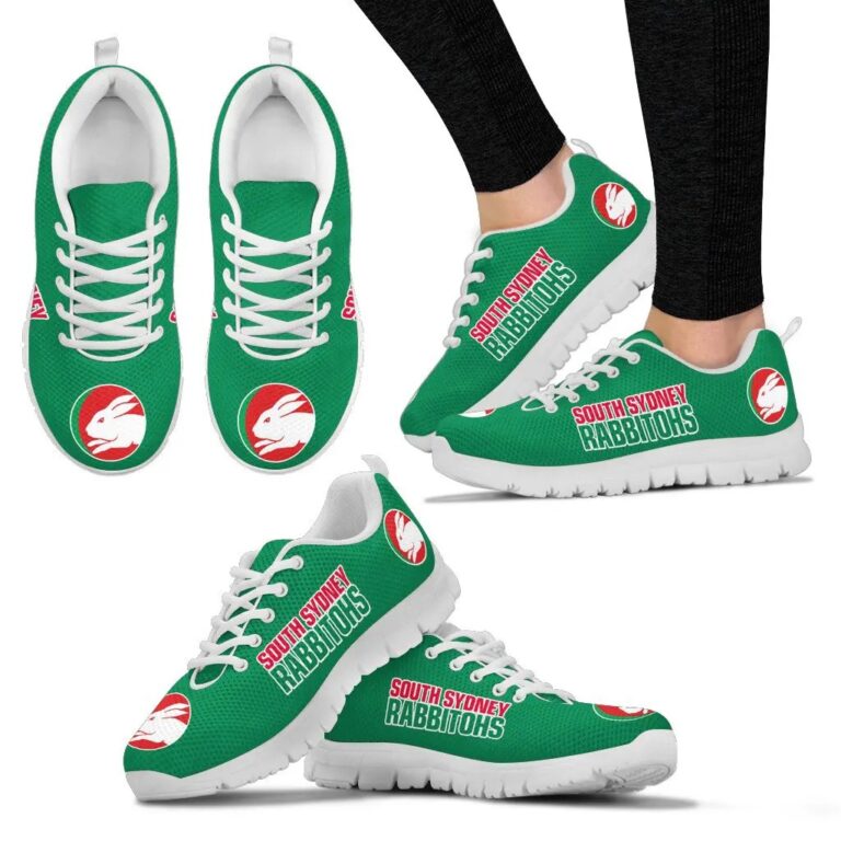 NRL South Sydney Rabbitohs Running Shoes Green