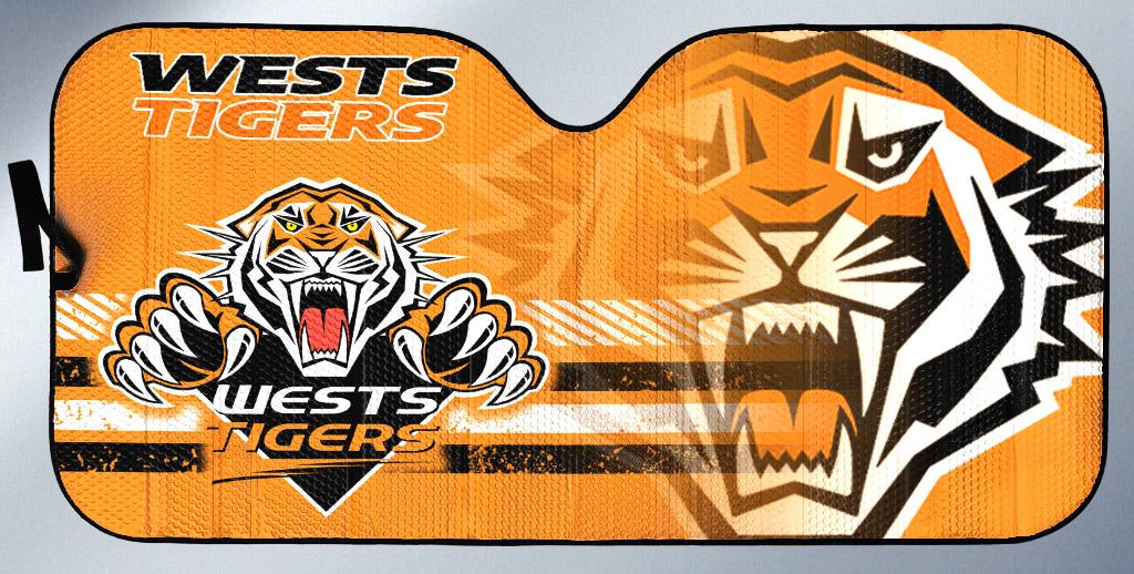 NRL Wests Tigers -Car Sun Shade