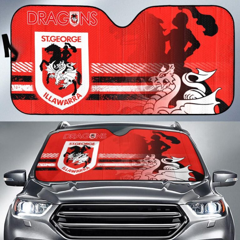 NRL St. George Illawarra Dragons -Car Sun Shade