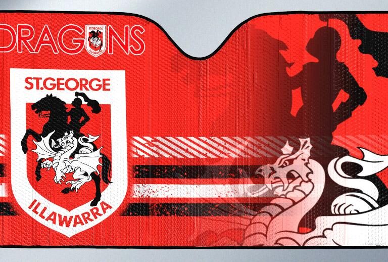 NRL St. George Illawarra Dragons -Car Sun Shade
