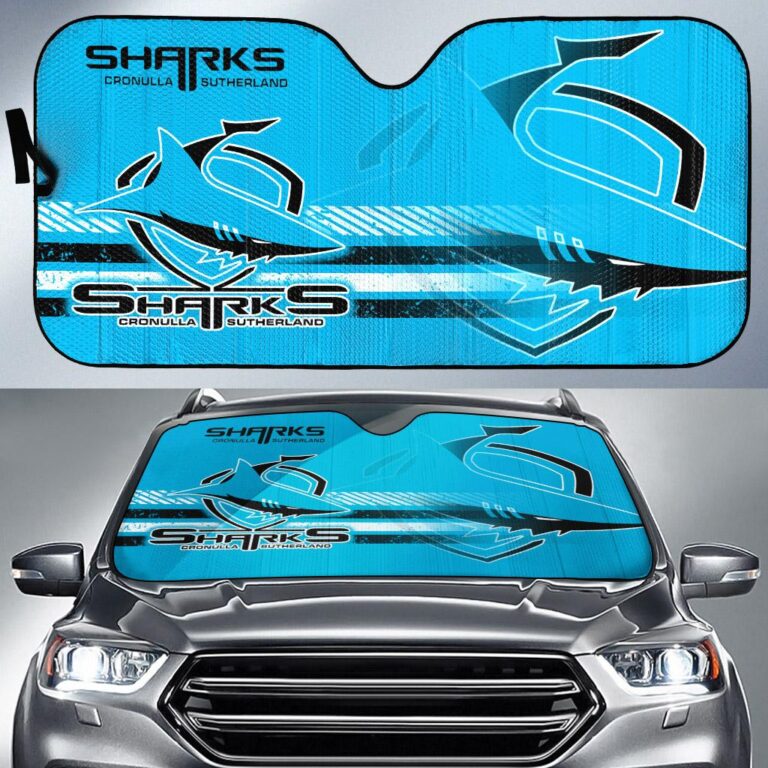 NRL Cronulla Sharks -Car Sun Shade