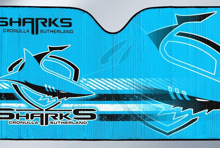 NRL Cronulla Sharks -Car Sun Shade