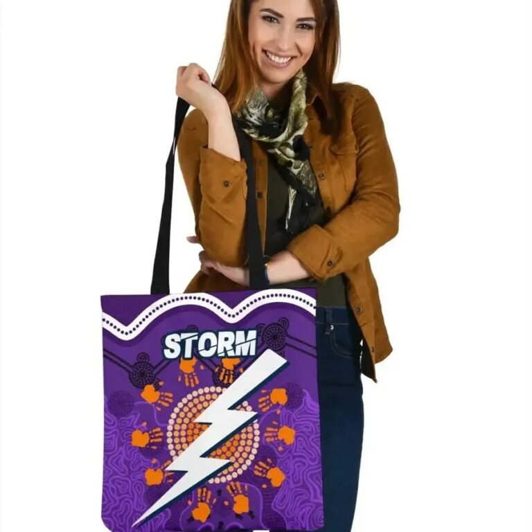 NRL Melbourne Storm Indigenous Aboriginal Tote Bag