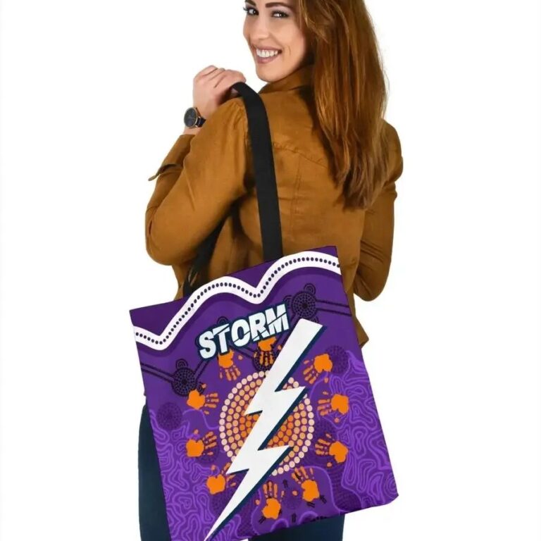 NRL Melbourne Storm Indigenous Aboriginal Tote Bag