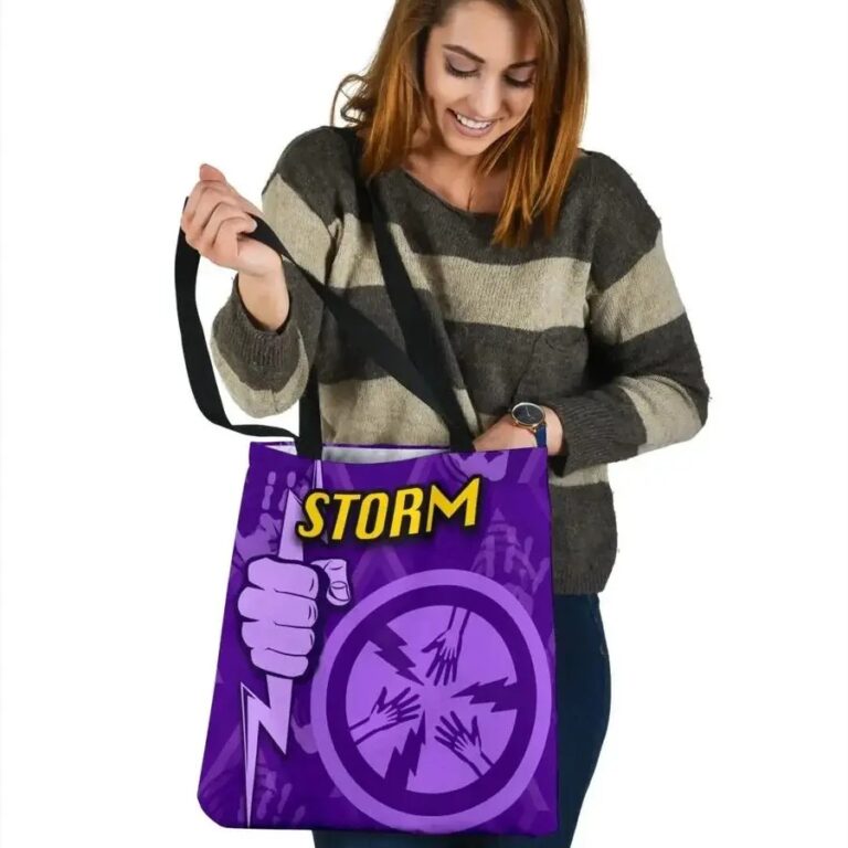 NRL Melbourne Storm Indigenous Purple Tote Bag