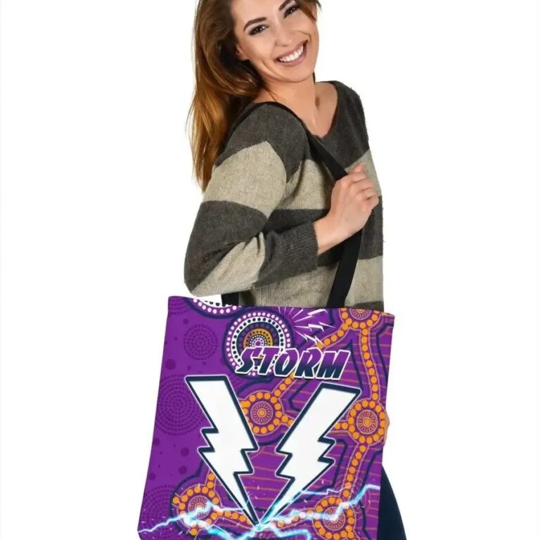 NRL Melbourne Storm Indigenous Thunder Tote Bag