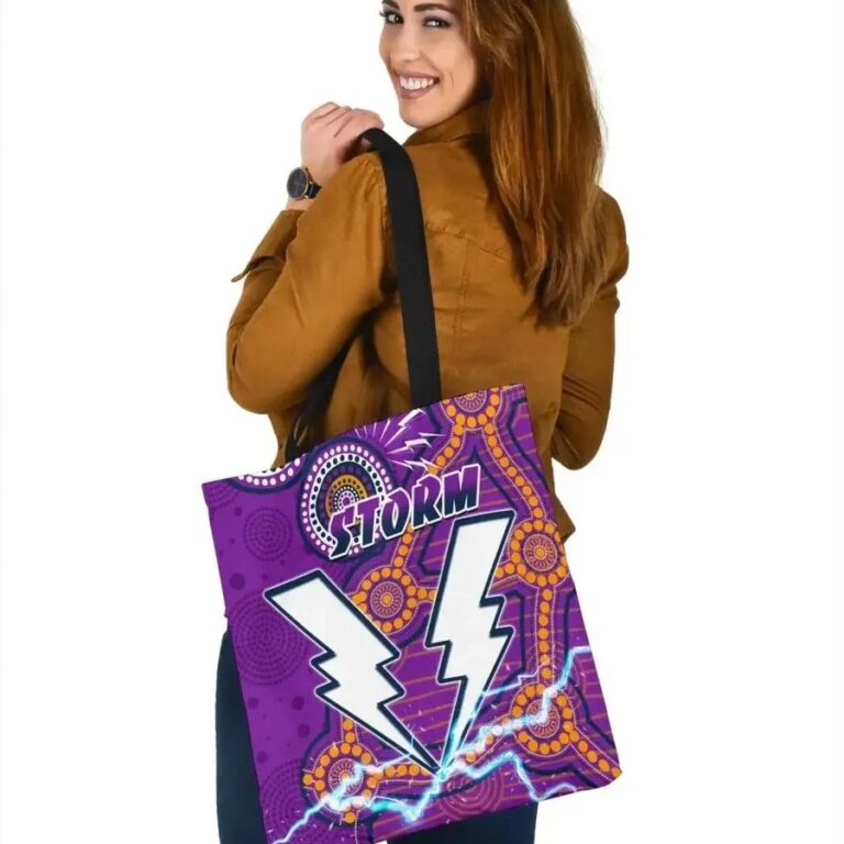 NRL Melbourne Storm Indigenous Thunder Tote Bag