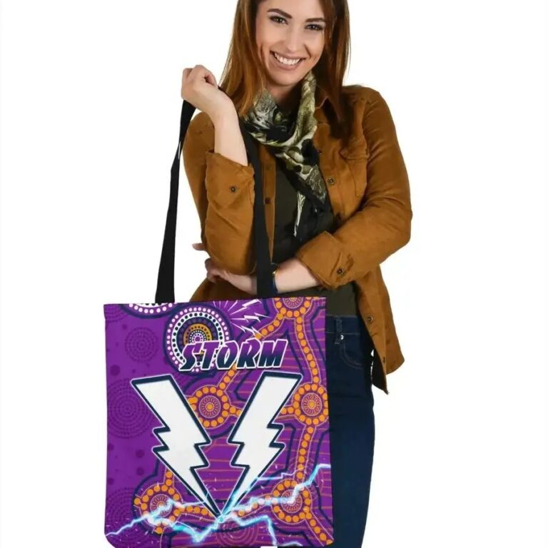NRL Melbourne Storm Indigenous Thunder Tote Bag