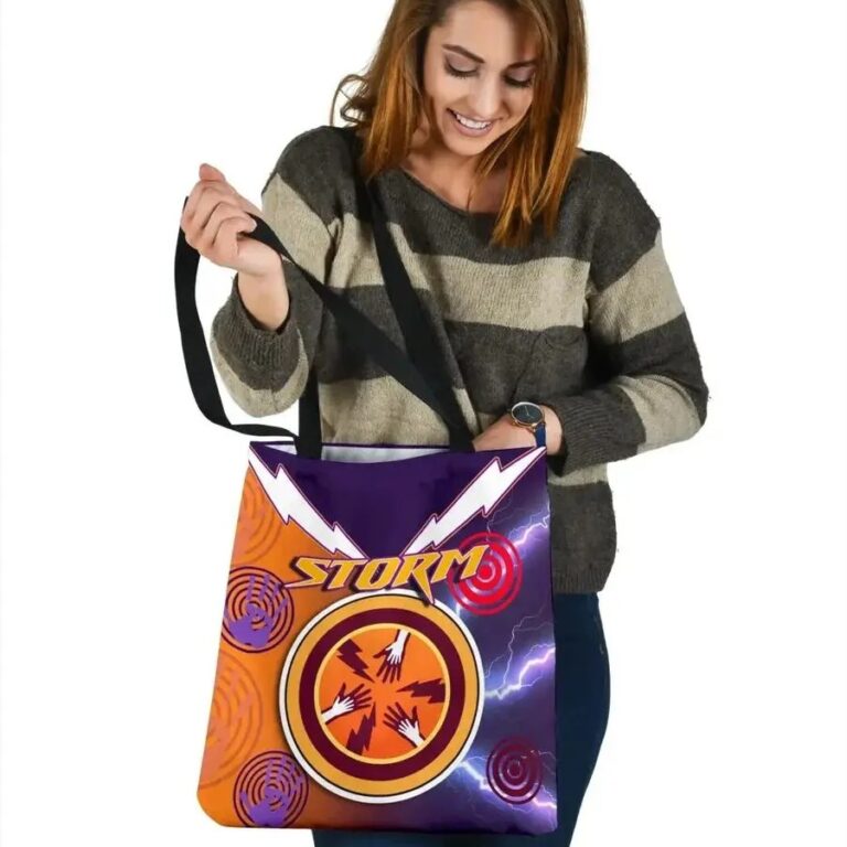 NRL Melbourne Storm Indigenous Style Tote Bag