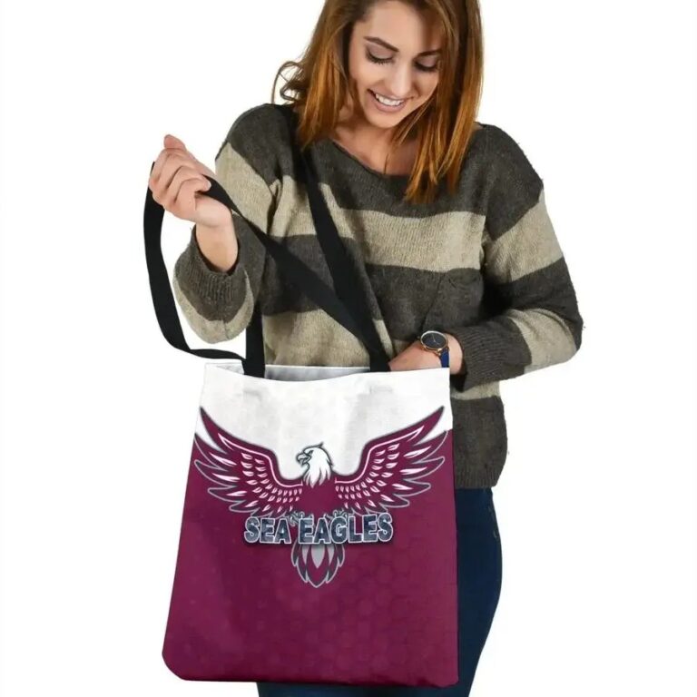 NRL Manly Warringah Sea Eagles Simple Indigenous Tote Bag
