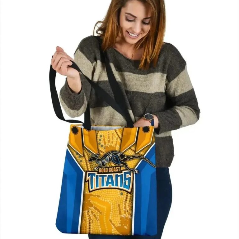 NRL Gold Coast Titans Aboriginal Armor Version Tote Bag
