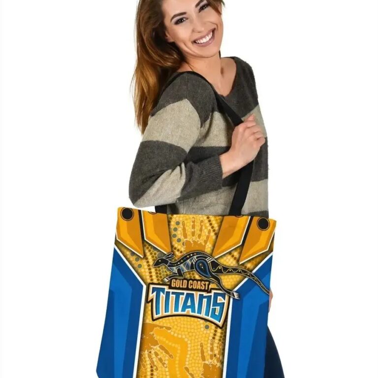 NRL Gold Coast Titans Aboriginal Armor Version Tote Bag