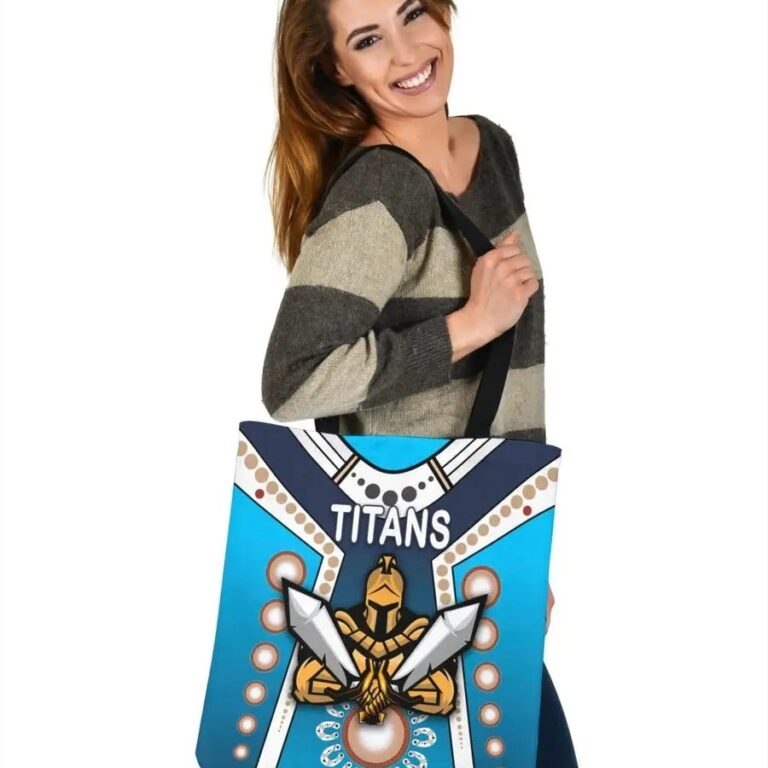 NRL Gold Coast Titans Simple Indigenous Tote Bag