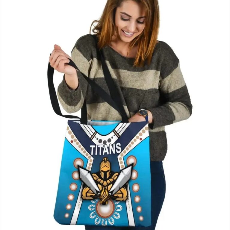 NRL Gold Coast Titans Simple Indigenous Tote Bag