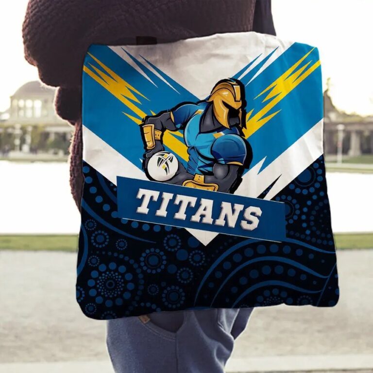NRL Gold Coast Titans Mascot Indigenous Tote Bag