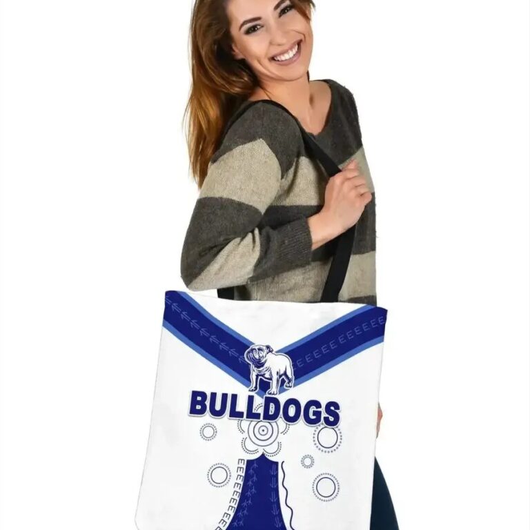 NRL Canterbury-Bankstown Bulldogs Simple Indigenous Tote Bag