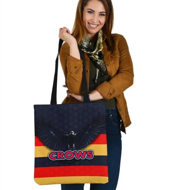 AFL Adelaide Crows Red Gold Tote Bag