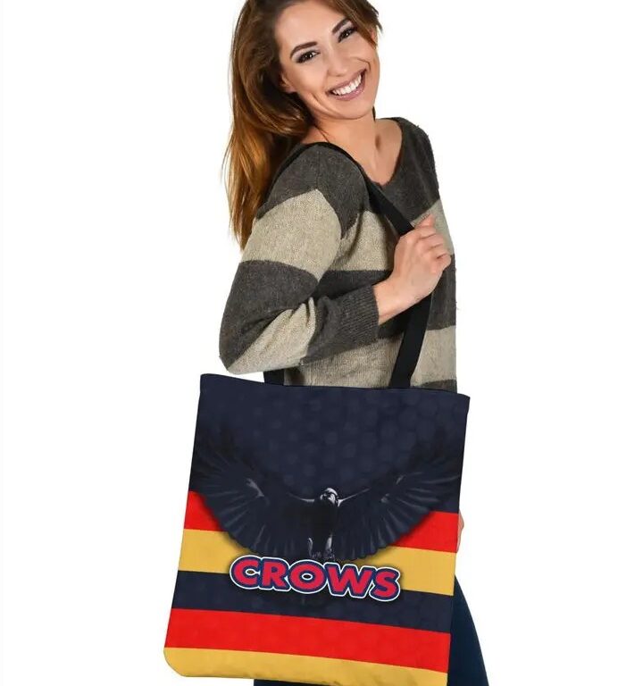 AFL Adelaide Crows Red Gold Tote Bag