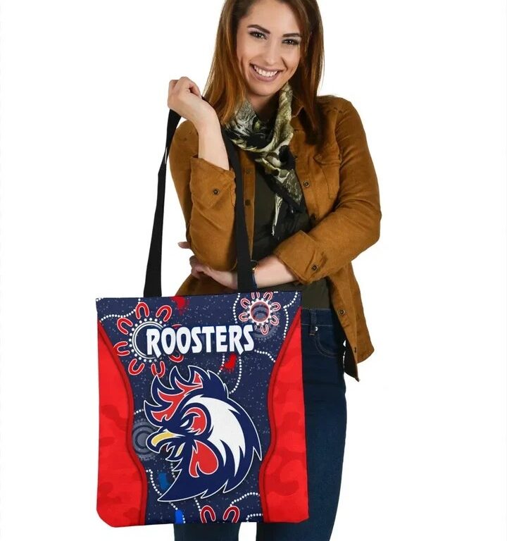 NRL Sydney Roosters Unique Indigenous Camo Tote Bag