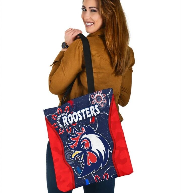 NRL Sydney Roosters Unique Indigenous Camo Tote Bag